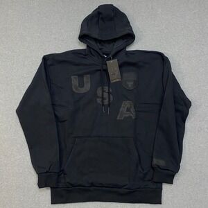 Under Armour Men's M Project Rock Veterans Day Icon Hoodie Black 6005008-002 NWT